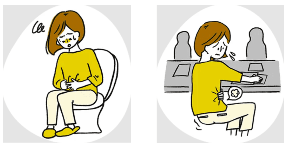 困っている女性の画像