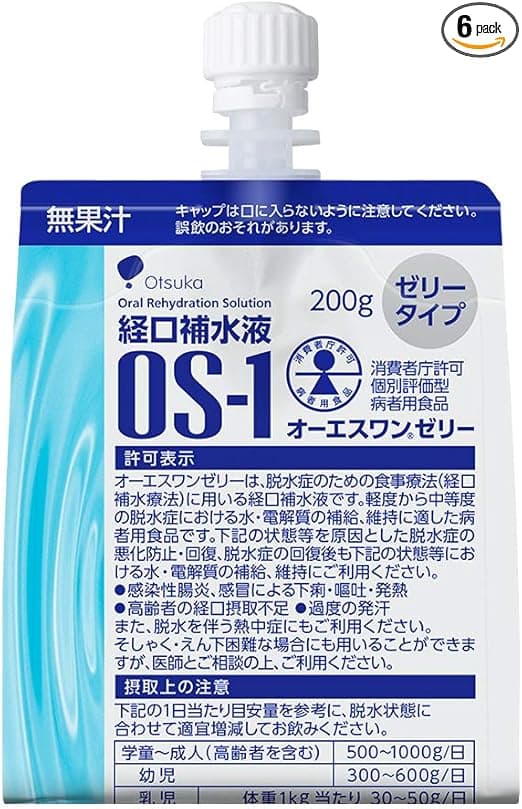 経口補水液 OS-1 オーエスワンゼリー 200g×6袋