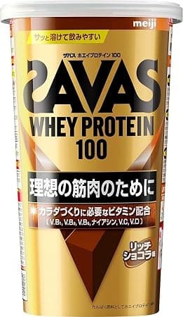 明治 ザバス(SAVAS) ホエイプロテイン100 リッチショコラ味 280g