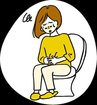 便秘が続いて、おなかが張って苦しくなる