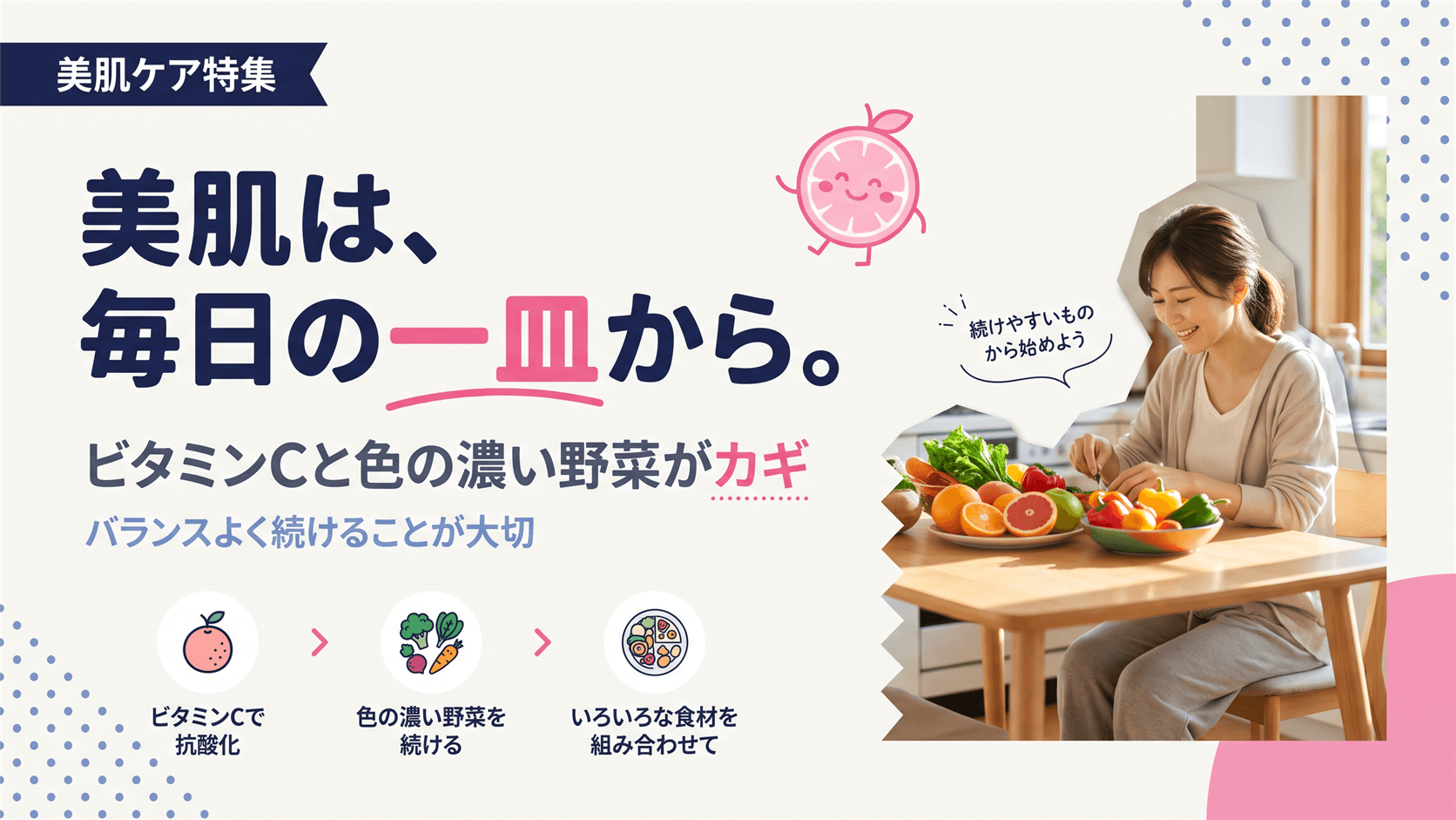 美肌によい食べ物を教えてください。
