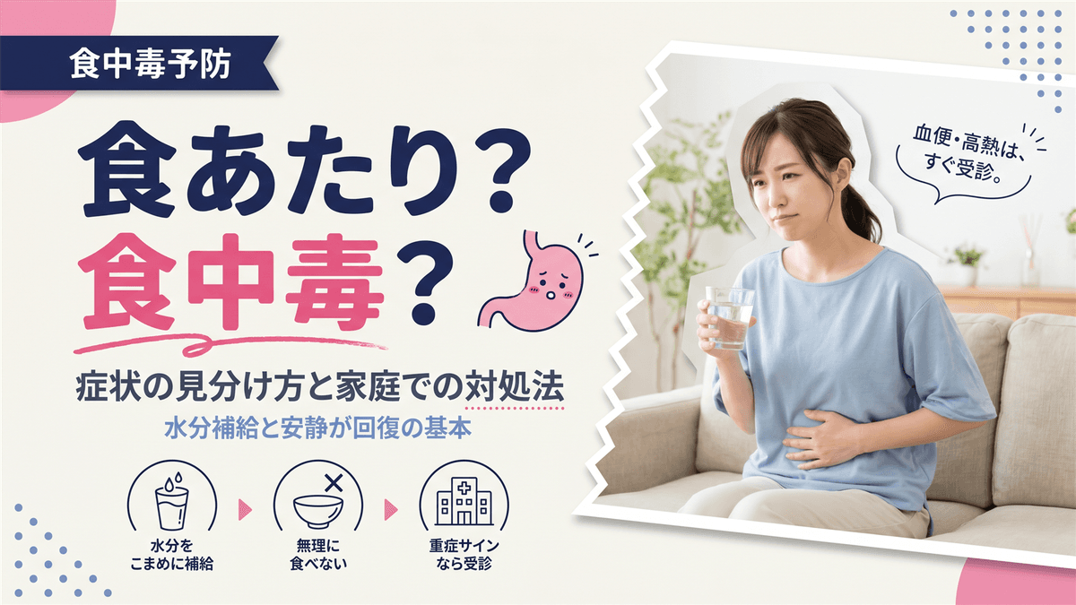 食あたりとは?食中毒との違い・症状・家庭での対処法を教えてください | ユビーウェルネス